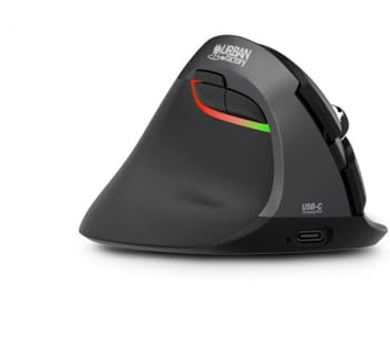 Urban Factory Ergo Pro sans Fil Vertical pour gaucher Noir