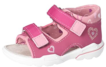 RICOSTA Baby Mädchen Sandalen Kittie,Kinder Lauflernschuhe,WMS:Mittel,offene Schuhe,Strandschuhe,Outdoorsandalen,Fuchsia/Mallow (360),24 EU