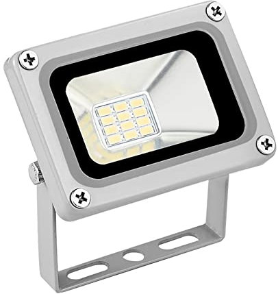 JIONET 1-10 Pack 10W Projecteurs LED, DC 12V-24V Lampes Travail Extérieures IP65 Étanches Lumières Sécurité 6500K Projecteur Extérieur for Escalier Garage Cour (Color : 1Pack)