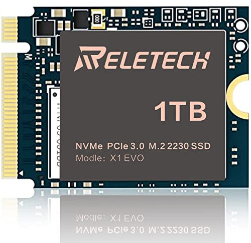 Reletech 2230 1TB NVMe SSD - PCIe3.0 M.2 2230 Internal SSDfor Steam Deck Microsoft Surface Laptop Internal Solid State Drive