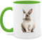 Tasse Tassen 325ml - Ostergeschenke - Hasenmotiv Ostern Hase Motiv Hasen - 325 ml - Hellgrün - hasentasse ostertassen, oster mit kaffeetasse kaninchen ostertassen ostermotiv kaffeebecher