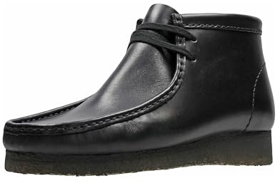 Clarks Herren Wallabee Evo Boot Suede Black Stiefel 46 EU