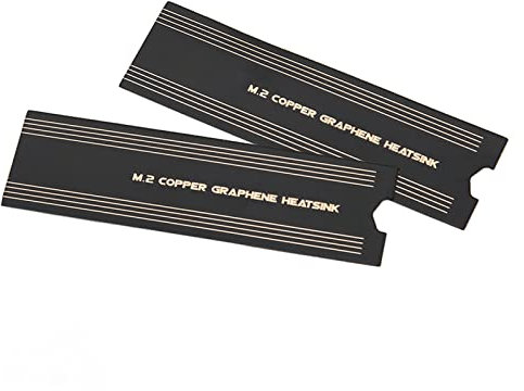 Dpofirs Conductivité Thermique du Dissipateur Thermique en Cuivre avec Revêtement en Graphène SSD M.2, Radiateur SSD pour Ordinateur Portable Dissipateur Thermique en