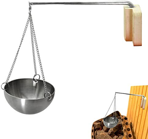 PROIDL 5 Porte-Huile de Sauna,Porte-Huile d'aromathérapie Suspendu pour Sauna avec chaîne | Sauna Aromatherapy Oil Cup Huile Essentielle Parfum Diffuseur Sauna Oil Cup pour Sauna Et Spa