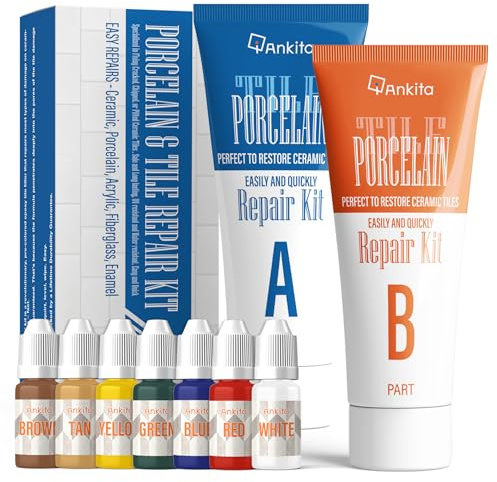 Ankita Tile Repair Kit for Chips & Cracks, Ceramic & Porcelain, Color Match