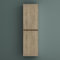 Mai & Mai Seitenschrank Badezimmerschrank mit 2 Türen und 4 Fächern Badregal Allzweckschrank Badschrank in Eiche Greige BTH: 35x20x120 cm Verona