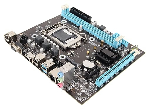 CUTULAMO Placa Base para Juegos H81, Placa Base para PC 6Gb/s LGA 1150 de Alta Velocidad para PC de Escritorio