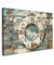 MuchoWow© Leinwand Klein 30x20 cm Mini Deko Schlafzimmer Aesthetic Leinwandbilder Wohnzimmer Gemälde Foto Geschenk Living Room Decoration Maritime - Boje - Rettungsring - Holz - Maritim