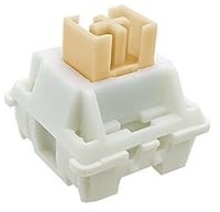DucKey Outemu Cream Pro Switch, Commutateur Linéaire/Silencieux/Cliquant Pré-lubrifié 5pin pour Clavier Mécanique Personnalisé (Color : Silent Cream Yellow, Size : 90PCS)