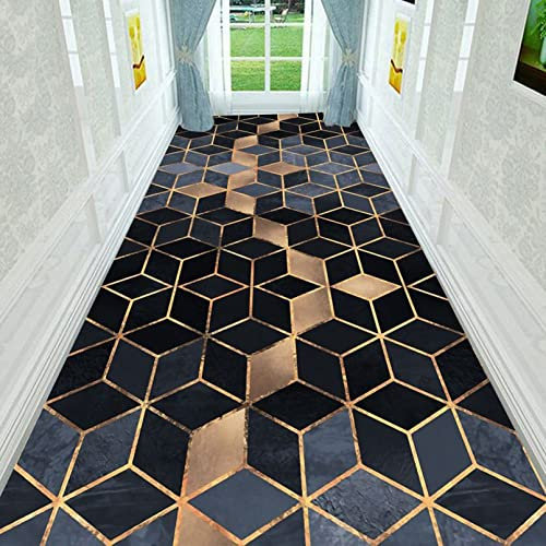 ANram Extra Langer Flur-Läufer, Bild, rutschfest, saugfähig, Korridor, Rutschfester Teppich, Küche, Flur, Treppe, schmaler Läufer, Teppich mit Rutschfester Unterseite, 0,8 m x 6 m