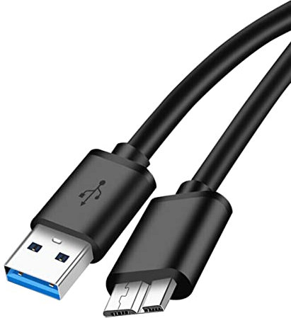 ulafbwur USB Cable Hard Drive Cable Stable Plug Play PVC USB 3.0 to Micro B Adapter Line for Samsung Note Hard Drive Cable Data Line