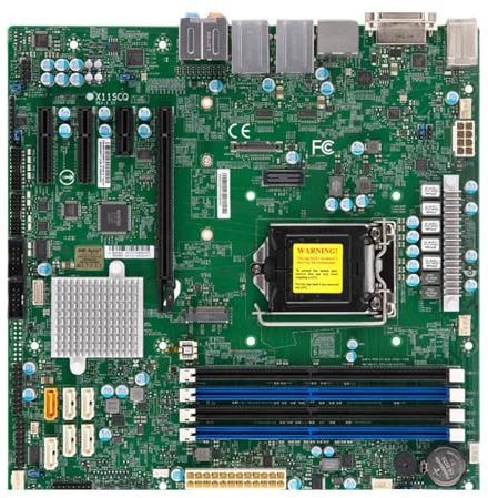 X11SCQ Industrial Package Motherboard For Single Server 8th/9th Generation i9 i7 i5 i3 LGA-1151 Q370 UATX