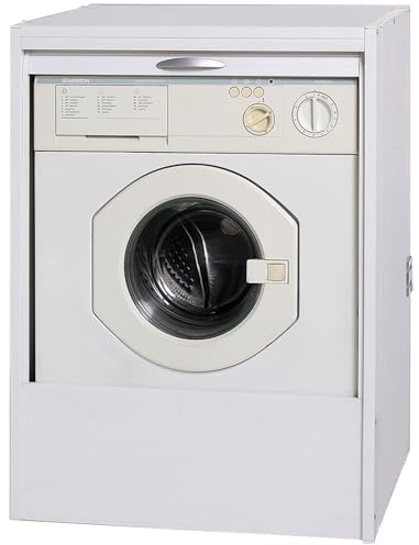 Briconess.com Mobile Armadio coprilavatrice a serrandina in plastica Resina L67xP59xH91cm Garofalo