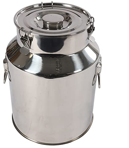 Milchkanne Edelstahl 28L Fermenter Luftdichten Transportkanne Kanne mit Tragebügel, Molkerei Milch Kanne zum Transportieren oder zur Aufbewahrung(30 * 40cm)