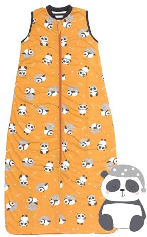 schlummersack Schlafsack Baby Sommer 90 cm dünn Panda | Babyschlafsack Frühjahr Sommer 1.0 Tog 1 Tog Baby Schlafsack Sommer | Sommer Schlafsack Baby Baumwolle Frühjahr
