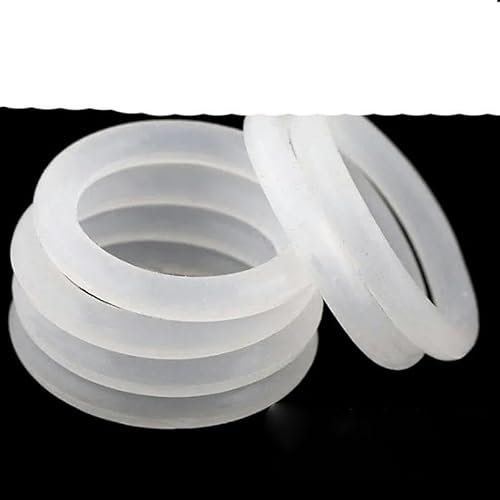 20/10/5PCS Silicone O-Ring Seal White Rubber O-Ring Seal Washer OD 12-150mm CS 4/5mm Waterproof O-Ring Seals-OD 47mm-10Pcs-CS 5mm