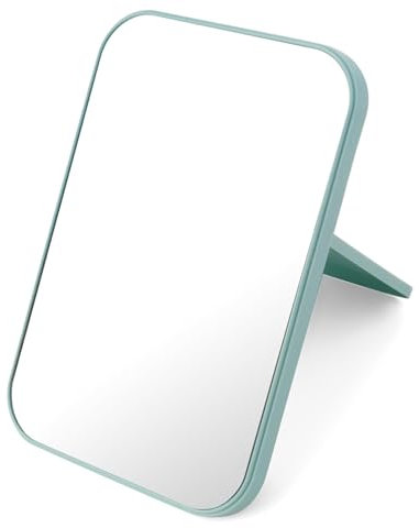 Caybats Miroirs de Table Portable – Miroir Maquillage Portable et Mains Libres en Verre HD et Plastique PP, Idéal pour Coiffure, Voyage, Camping, 20 cm x 14 cm