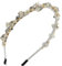 scicent Haarband Kosmetik Damen Haarreif mit Strass Perle Vintage Haarreifen Elastisches Kristall Haarbänder Dünne Rutschfeste Stirnbänder für Alltag Hochzeit Party Mode Haar Accessoires - 28913