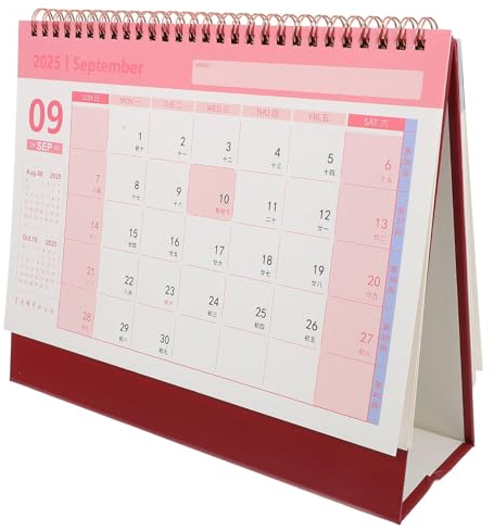 TOYANDONA Kalender Tischkalender 2024–2025 – Tischkalender 2024–2025 Monatlicher Desktop-stehkalender Ab Juli. 2024 Bis Dez. 2025 (10x8 3) Dickes Papier To-do-liste Und Notizen