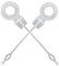 HRLORK 2 Pcs Fridge Drain Hole Plunger Universal Refrigerator Cleaning Dredging Tool Reusable Plastic Plunger