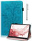 TUOLISG Case for Samsung Galaxy Tab A6/Tab A 10.1 2016 (SM-T580/T585),Luxury PU Leather cover with Multi-Angle Viewing Stand and Stylus,Blue