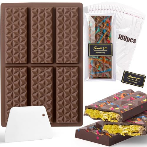 Schokoladenform Silikon Schokolade,Silikonformen Backen Schokoladenform Tief,Silikonform Schokolade DIY Schokoladen Form,Chocolate Mold Für Schokolade Praline SüßIgkeiten (Diamant)