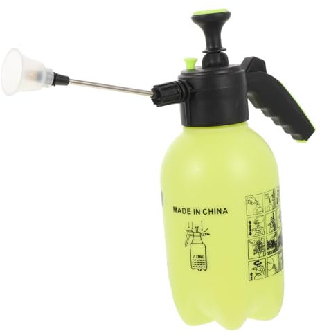 BEBEMOKO Pulverizador de mano para regadera, pulverizador de mano para jardín, bomba de jardín, pulverizador de mano, pulverizador de agua de jardín, botella pequeña de metal