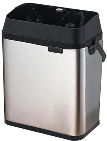 QXIUDDYS Commercial Electric Portafilter Cleaning Machine, Electric Knock Box Coffee Portafilter Cleaner Portafilter Cleaning Machine, with 2 Scrapers & 1 Brush Head for Home, Cafe, Restaurant,Silver