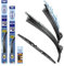 alca® Scheibenwischer Set mit Heckwischer passend für FORD C-MAX (10.2003-07.2010) SUPER FLAT Flachbalkenwischer