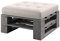 Lermowood Palettenmöbel Mp Hocker 80 x 60 x 40 cm Grau | Europaletten Indoor und Outdoor Lounge Gartenmöbel Holz Gartenmöbel Set Lounge Möbel Terrasse Balkon Loft Stil Paletten