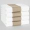 Hammetex 4er Set Geschirrtücher – 100% Baumwolle Waffle Küchentücher 50x70 cm – Weich, Saugfähig & Schnelltrocknend – Oeko-Tex Zertifiziert – Beige