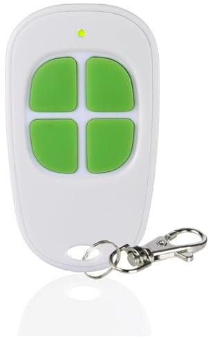 LINEOPS - Mando a distancia para puerta de pitido compatible con SCS Sentinel AAM0085, AAM0084, AAM0094 ControlGate 433 MHz, pilas incluidas, 3 años, color verde x1