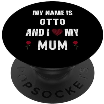 Otto Ich liebe meine Mama Mama Süßer persönlicher Muttertag PopSockets Klebender PopGrip