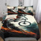 GGJJTT Mountainbike Bettwäsche Atmungsaktive Angenehme Bettbezüge, Mit Reißverschluss Bettdeckenbezug, 2teilig Bettbezug + Kissenbezug Single135x200cm