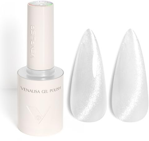 VENALISA UV Negellack Natur Silberner Cat Eye Gellack UV Gel Nail Polish Klassischer und All MatchStil für Valentinstag Hochzeit Dating Weihnachtswochenende 10ml