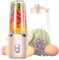Mixeur Portatif Pour smoothies, 400 Ml Mélangeur Portable smoothies Maker, 400ML smoothies Mixer Avec Tasses, Brosses Et 6 Lames, Mixeur Portable, Pour Voyage Salle De Gym Cuisine