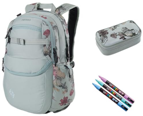 Nitro Future Hero Set inkl. Pencil Case XL Dead Flower& POSCA Creative Marker