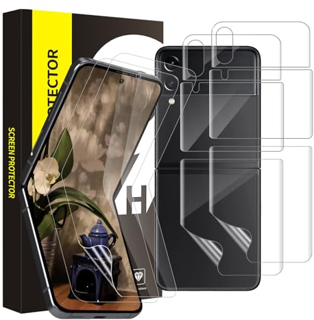 Cable Leader 2+2 pièces Verre Trempé pour Samsung Galaxy Z Flip 4/3 5G,