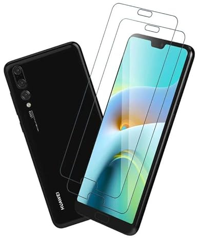 Devgoed [2 Stück] für Folie Huawei P20 Pro Panzerglas, Stoß-Kratzfest Displayschutz Huawei P20 Pro Schutzglas, Anti-Staub, 100% Fingerabdruck Schutzfolie Displayfolie