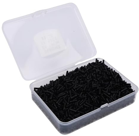 Yctze Badminton-Schläger-Ösen, Badminton-Ösen-Set, Nylon, 2,1 X 7,5 Mm, Schläger-, Schutz, Ersatz, Wartung, Schwarz, Schutz, Sport & Freizeit