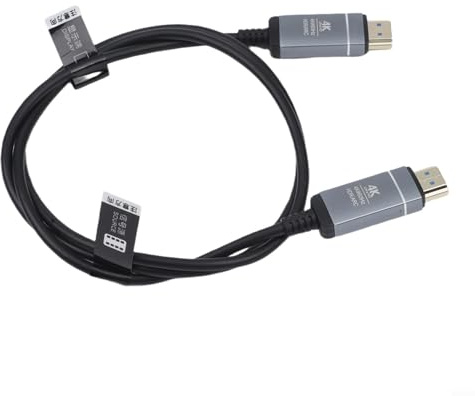 LumoCheefy Fiber Optic Kabel 4K 60Hz 18Gbps, Nylon für GEFLOCHTEN Gold für PS5 für XBOX TV Monitor Beamer, 10m(3 Meter)