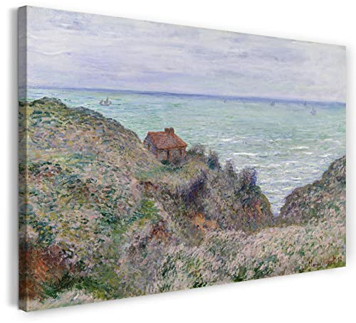 Printed Paintings Leinwand (120x80cm): Claude Monet - Die Hütte des Zollwächters (1882)