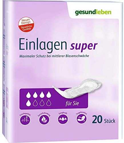 GESUND LEBEN Einlagen super 6X20 St
