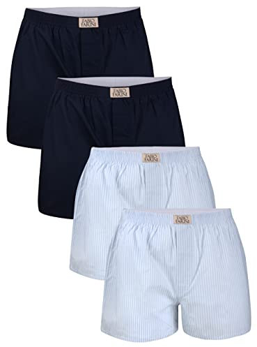 Lot de 4 boxers homme Fabio Farini, 100% cotton Muticolore,Set 10,S