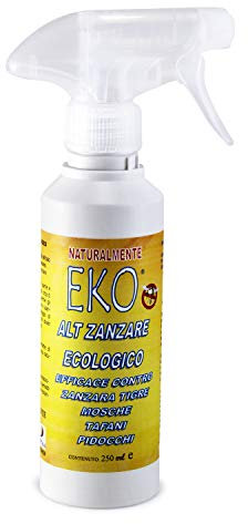 Spray repellente zanzare Naturale con Olio di Neem Ecologico - EKO ALT ZANZARE 250ml