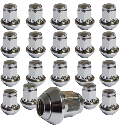 20 Radmutter M12x1,5 60° Kegelbund 2 teilig für Originale Mazda Felgen SW 19mm 20-KEMUTTER1215BEW