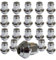 20 Radmutter M12x1,5 60° Kegelbund 2 teilig für Originale Mazda Felgen SW 19mm 20-KEMUTTER1215BEW