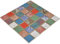 Carrelage mosaïque en céramique multicolore rétro vintage pour cuisine