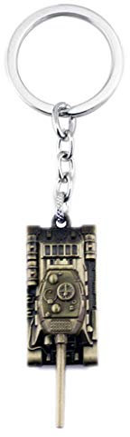 MIKI-Z World of Tanks Schlüsselanhänger 3D Metall Panzer Modell Anhänger Schlüsselanhänger Herren Schmuck Geschenk 1