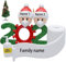 KEYDI Weihnachtsbaumschmuck Survived Family, 2020, personalisierbar, personalisierbar, 2 Weihnachtsmann-Namen